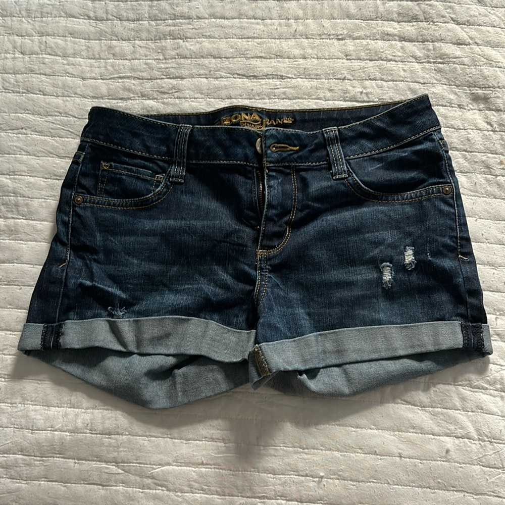 Dark washed arizona jean shorts